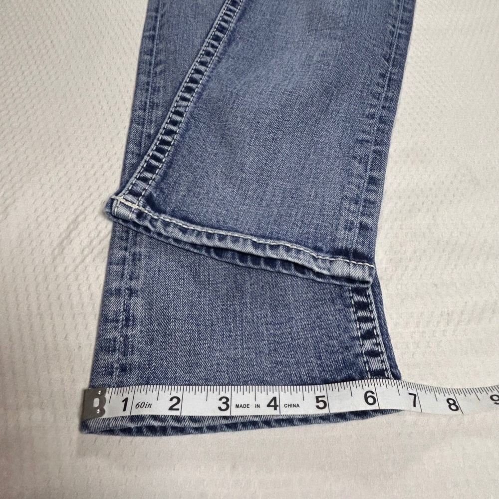 BKE Mens Straight Leg Medium Wash Denim Jeans Blue Contrast Stitch 32x32 No Tags - Picture 6 of 8